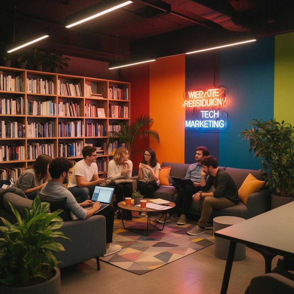 ZORO Marketing creative lounge area where the team brainstorms ideas